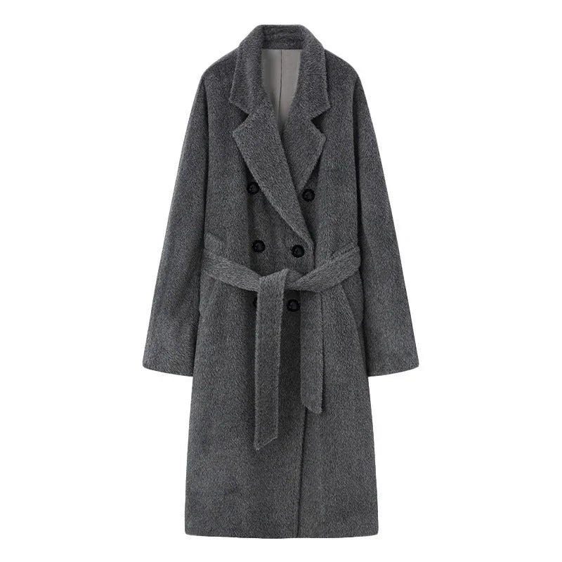 Solid Sail Sheep Camel Coat – Luxury & Warmth for Winter Elegance - Which Mark