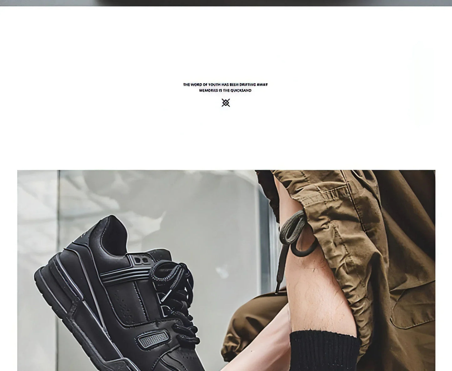 Black American Retro Platform Sports Board Shoes - Which Mark