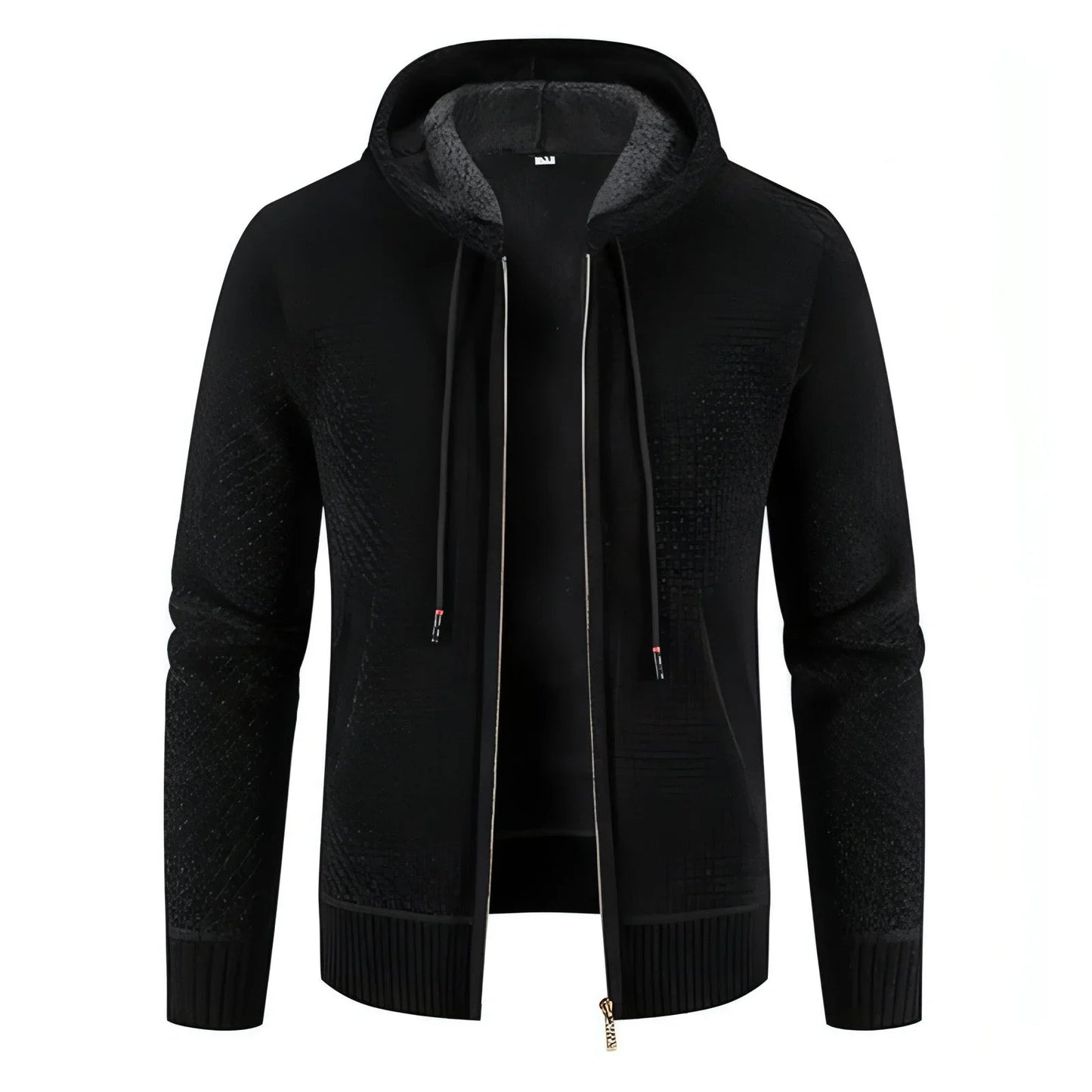 Knitwear Men's Hooded Sweater Fleece-lined Velvet-added Thickness - Which Mark