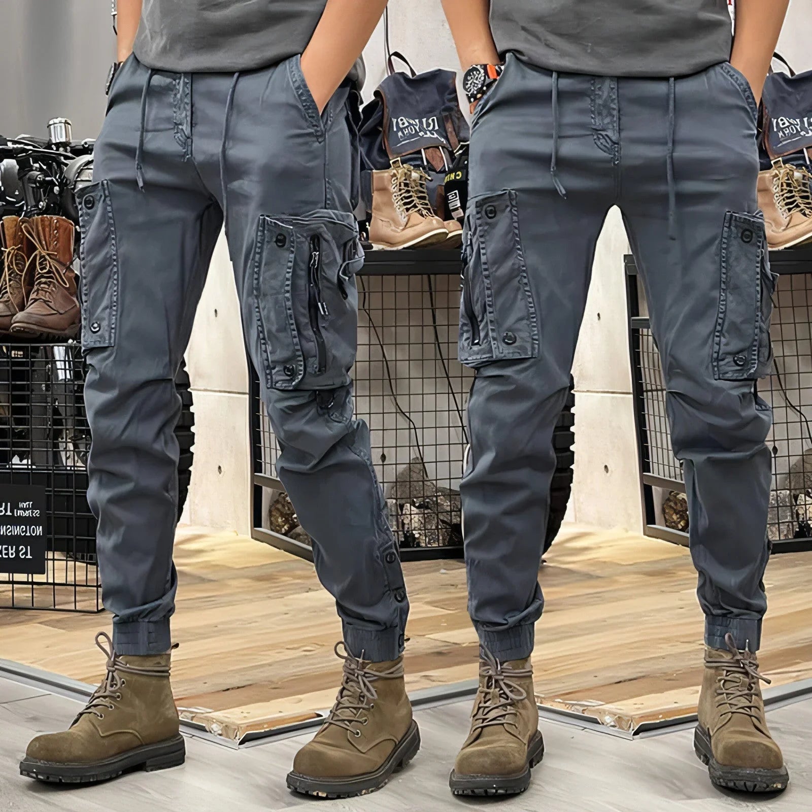 SAFARI Straight Functional Outdoor Tactics Casual Pants Jeans Men - Which Mark