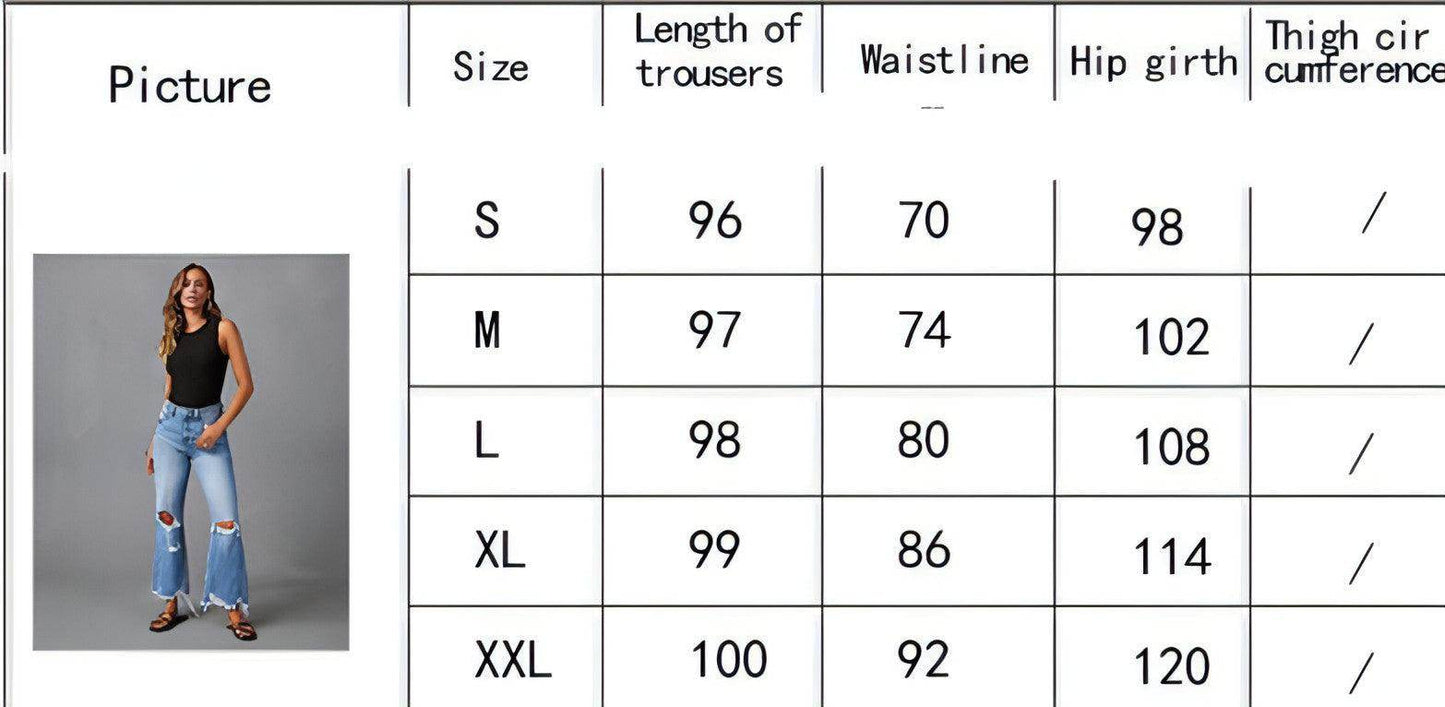 SkyFade™ – Ripped Wide-Leg High Waist Jeans - Which Mark