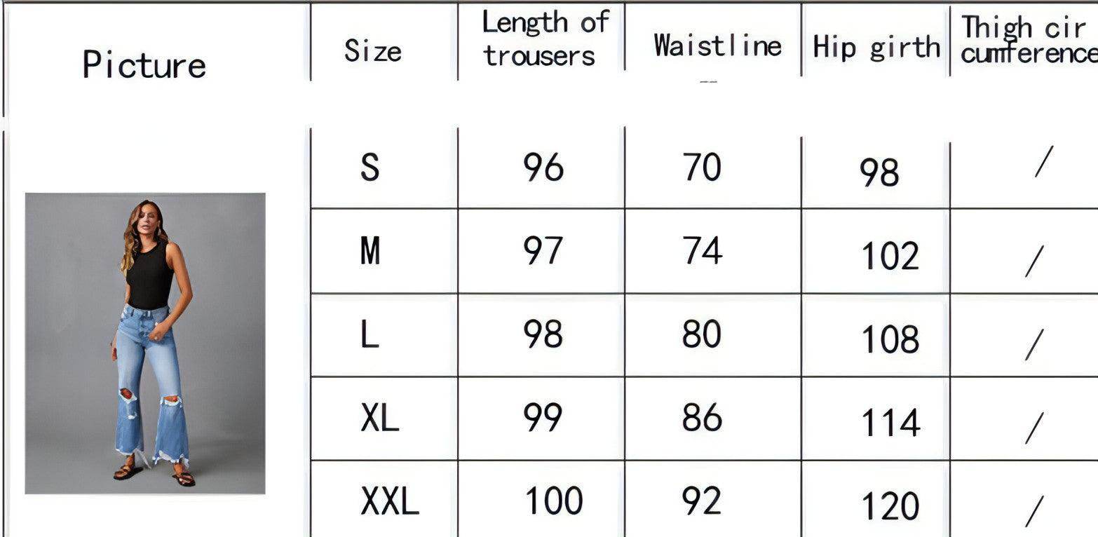 SkyFade™ – Ripped Wide-Leg High Waist Jeans - Which Mark