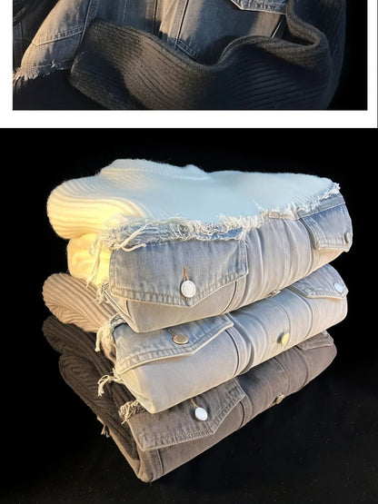 Designer Denim Splicing Knitwear Men Sweater - Edition 25 - Which Mark