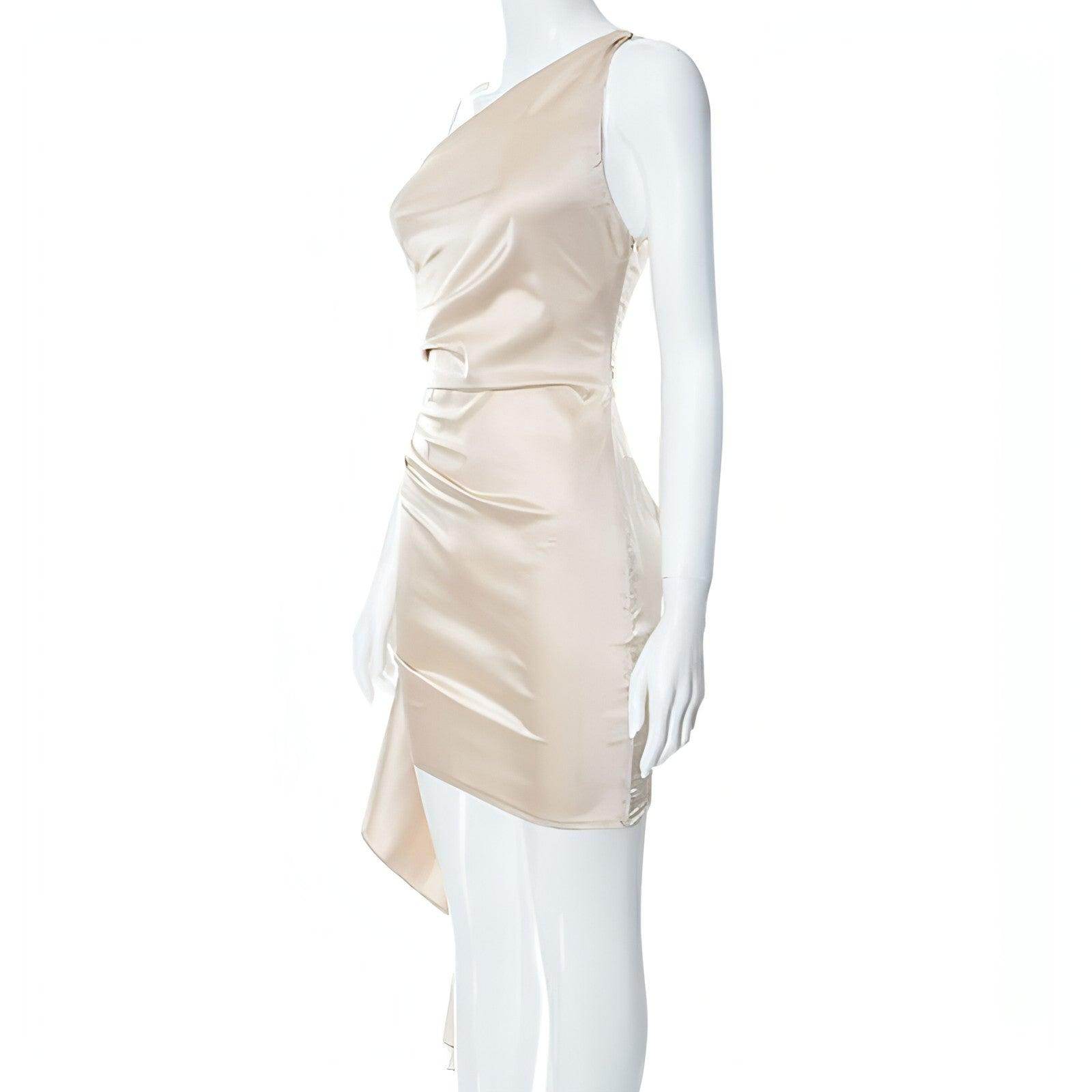 Crossbody Sleeveless Slim Fit Dress - Which Mark