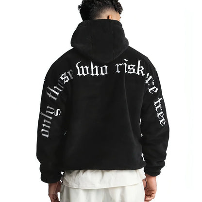 Risk - Men's Sweater Outdoor Keep Warm Pullover Hoodie - Which Mark