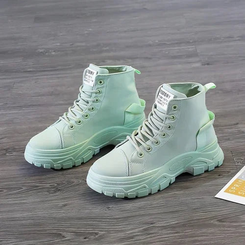 Short boots girls youth students thick soled - Which Mark
