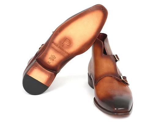 Paul Parkman Double Monkstrap Boots Brown (ID#8154-BRW) - Which Mark