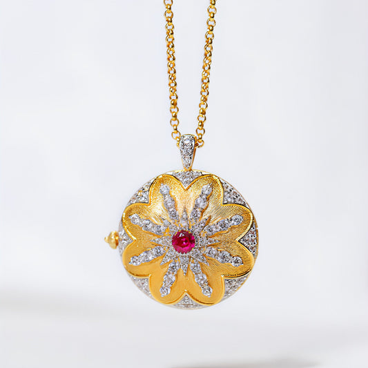 European American And Italian Craftsmanship Necklace Retro Palace - Which Mark