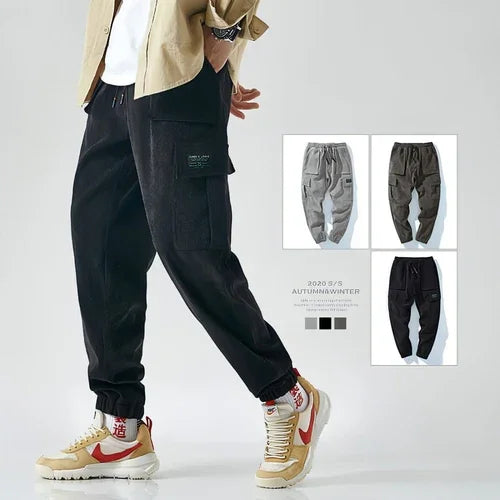 Men's Retro Loose Striped Casual Harem (Jeans & Pants) - Which Mark