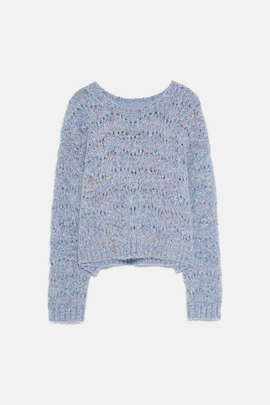 Loose hollow pullover round neck thin sweater short sweater women - Which Mark