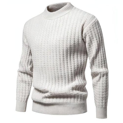A.1. Autumn Men's Knitwear Solid Color Round Neck Fashion Sweater - Which Mark