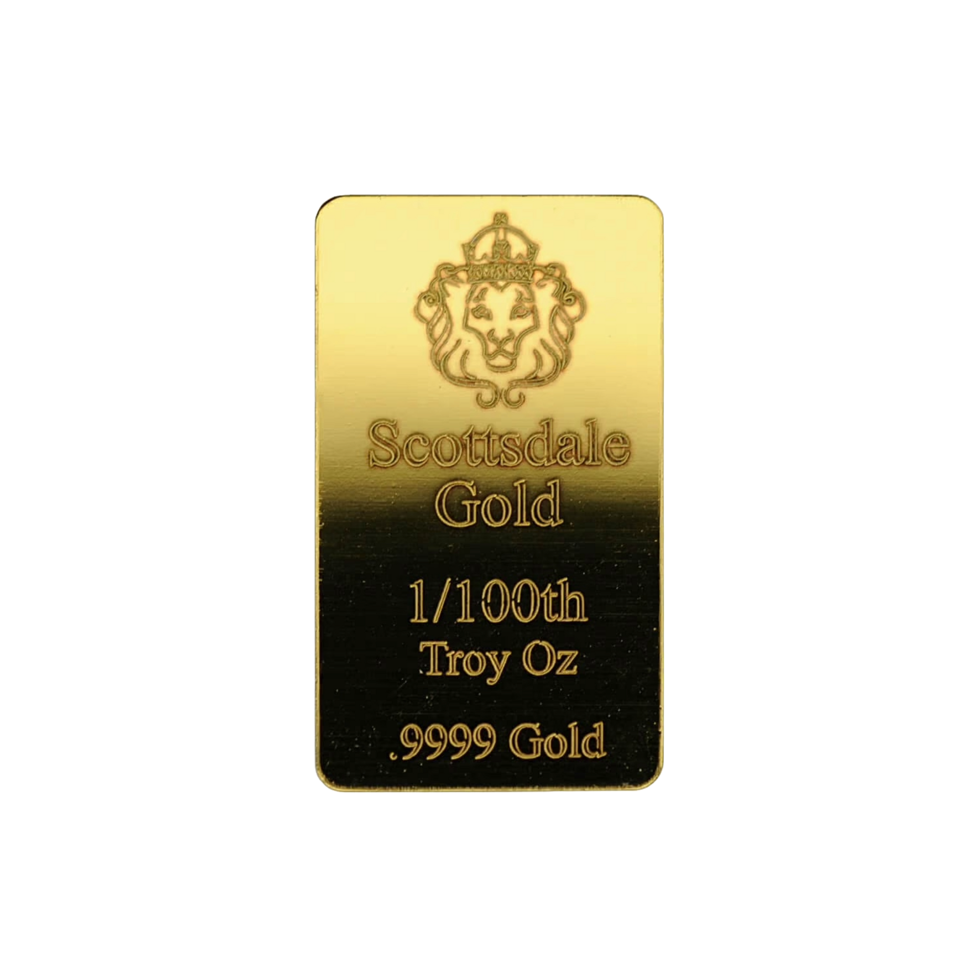 1/100 oz Gold SCOTTSDALE .9999 Bar - Which Mark