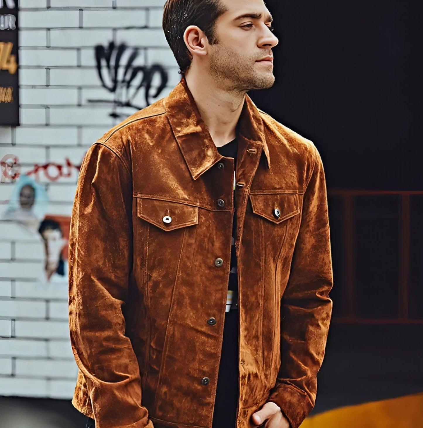 Leather Biker Jacket For Men American - Which Mark