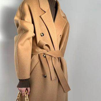Water Ripple Cashmere Women's Long Reversible Coat – Luxury & - Which Mark