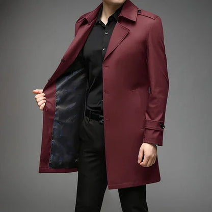 UrbanLayer™ – Mid-Length Trench Coat for Men - Which Mark