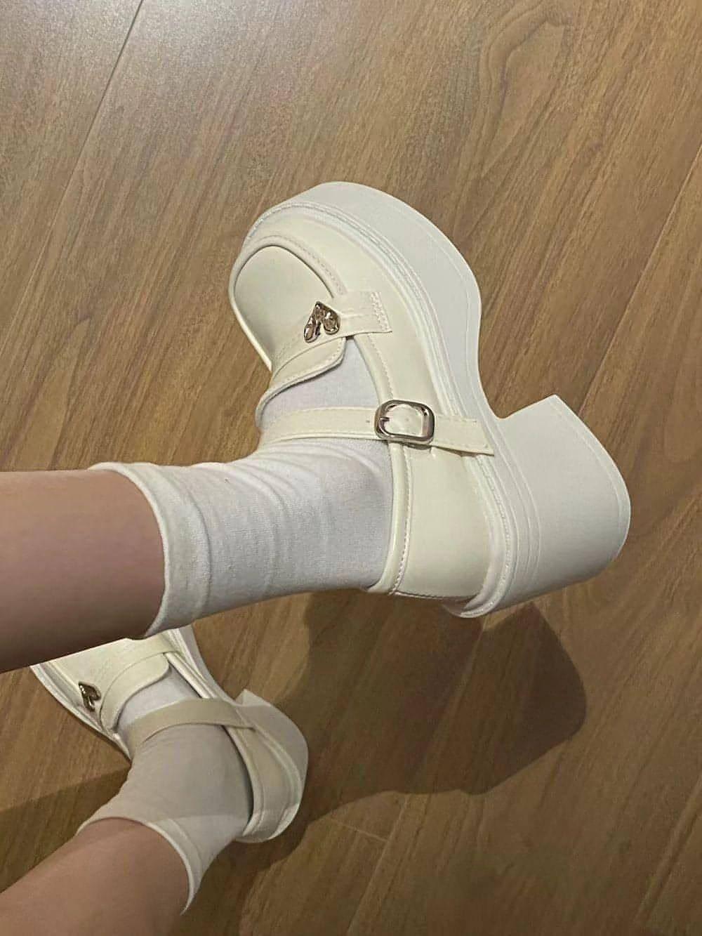Classy High Heels With Skirt Mary Jane Shoes - Which Mark