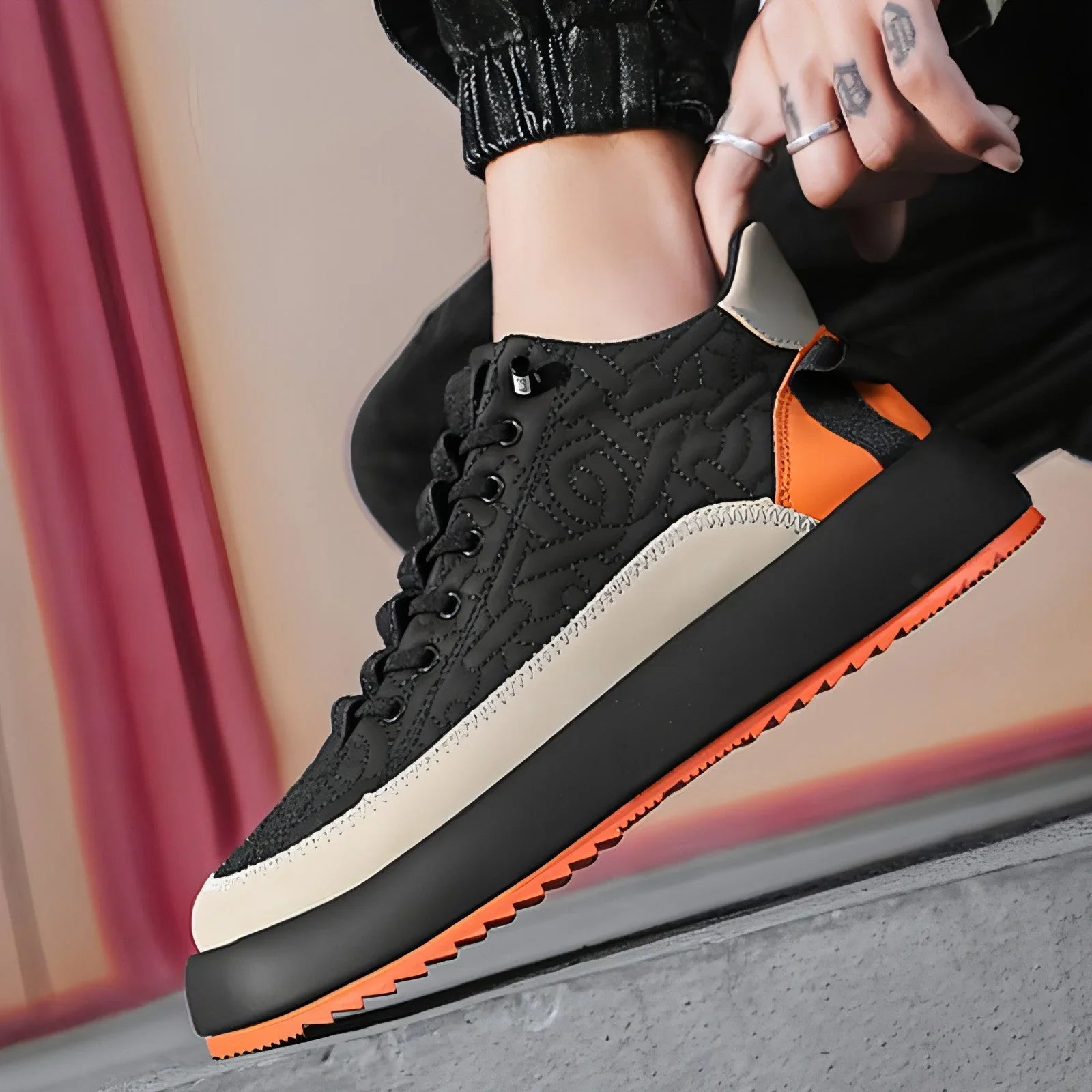 Sports Shoes Casual Lace Up Sneakers For Men - Which Mark