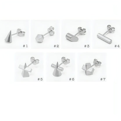 Women's Simple Minimalist Sketch Geometric Earrings - Which Mark