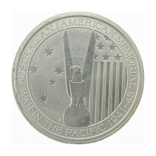 1/2 oz Silver AMERICAN MEMORIAL War in The Pacific Coin 2013 Australia - Which Mark