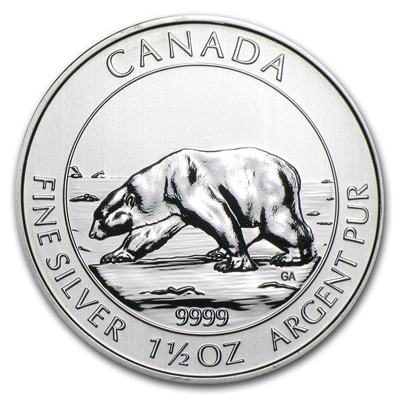1.5 oz Silver POLAR BEAR Coin 2013 Canada - Which Mark