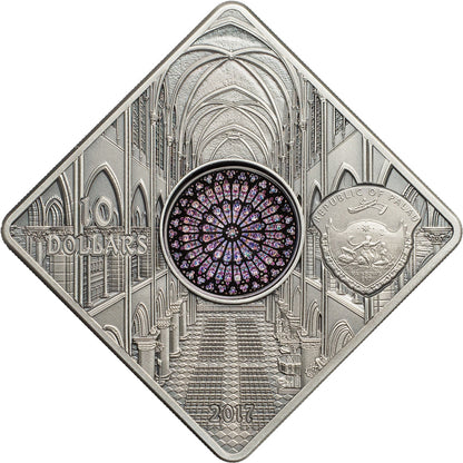 50 g Silver NOTRE DAME DE PARIS Coin 2017 Palau - Which Mark