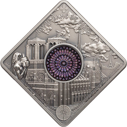50 g Silver NOTRE DAME DE PARIS Coin 2017 Palau - Which Mark
