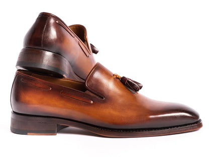 Paul Parkman Brown Goodyear Welted Tassel Loafers (ID#51TS-BRW) - Which Mark
