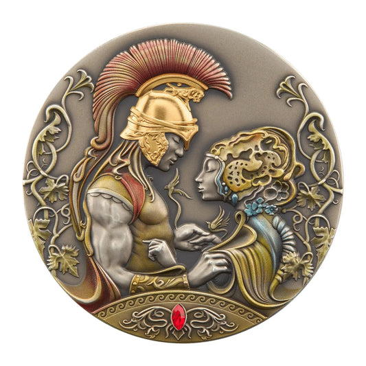 2 oz Silver MEDEA AND JASONS LOVE Myths of Love Coin 2022 Niue - Which Mark