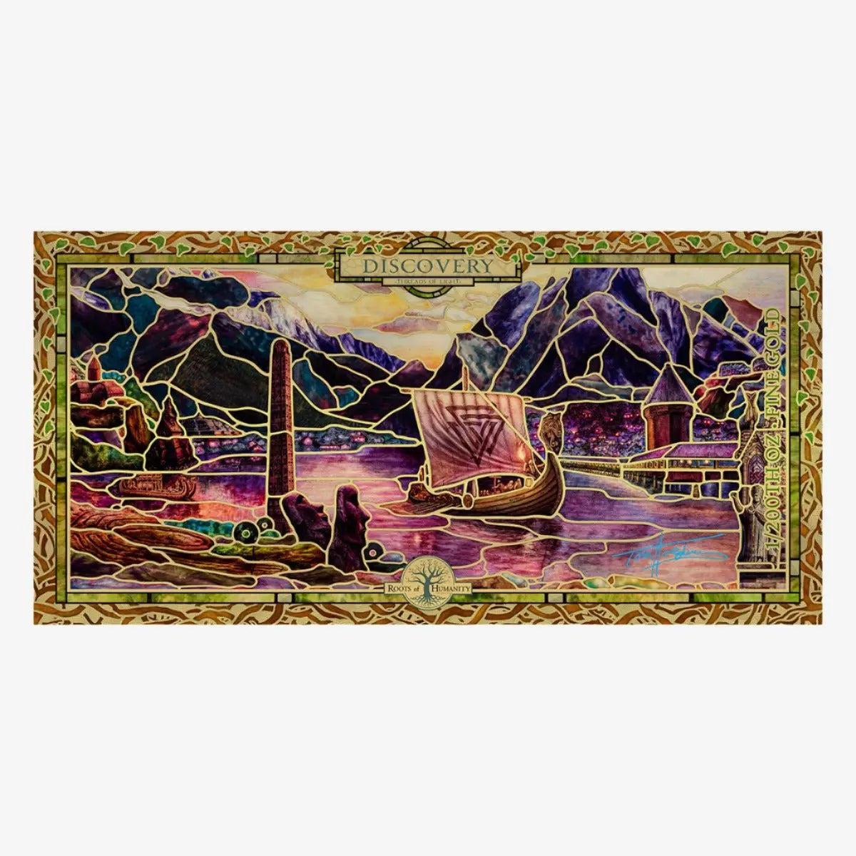 2022 Cook Islands DISCOVERY Threads of Light 24k Gold Note - Which Mark
