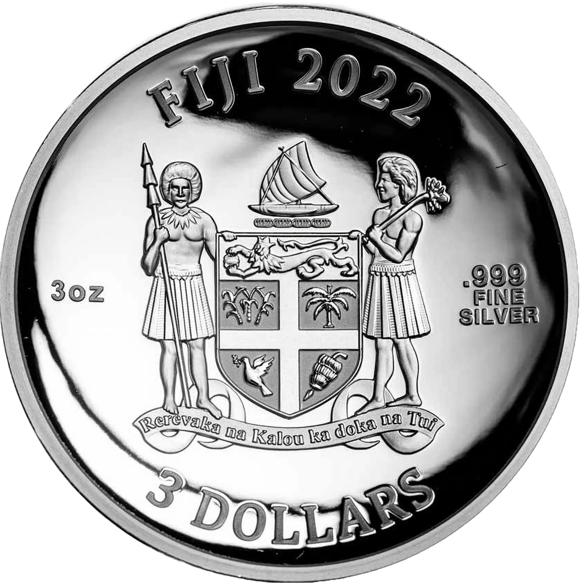 3 oz Silver MARBLE EARTH DOME Coin 2022 Fiji - Which Mark