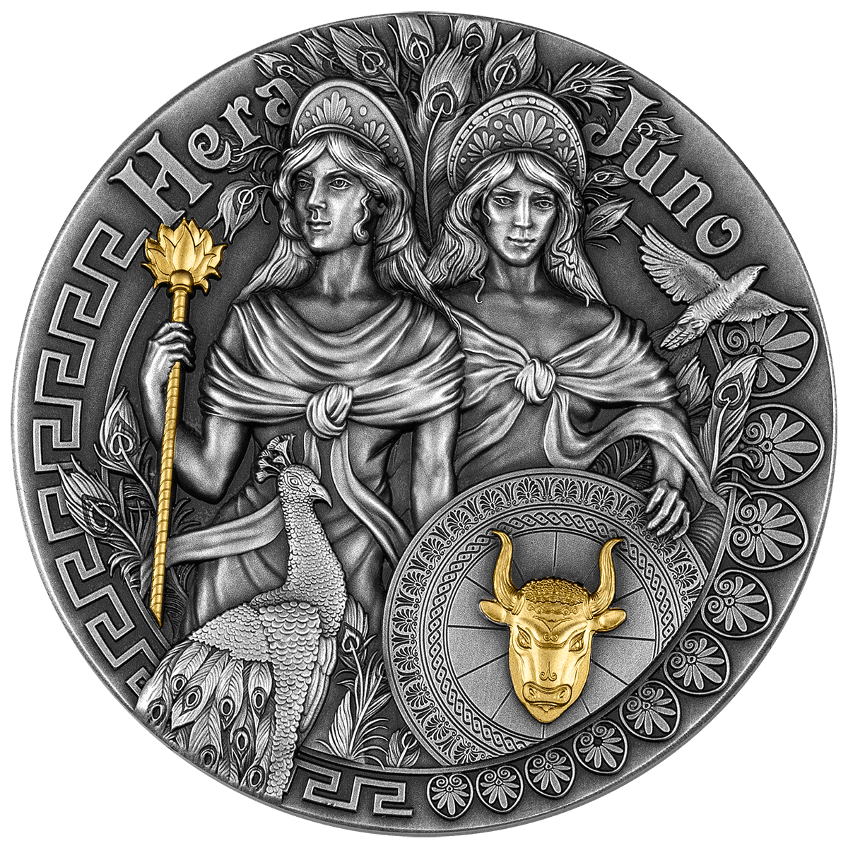 2 oz Silver HERA & JUNO Coin 2022 Niue - Which Mark