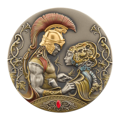 2 oz Silver MEDEA AND JASONS LOVE Myths of Love Coin MS70 2022 Niue - Which Mark