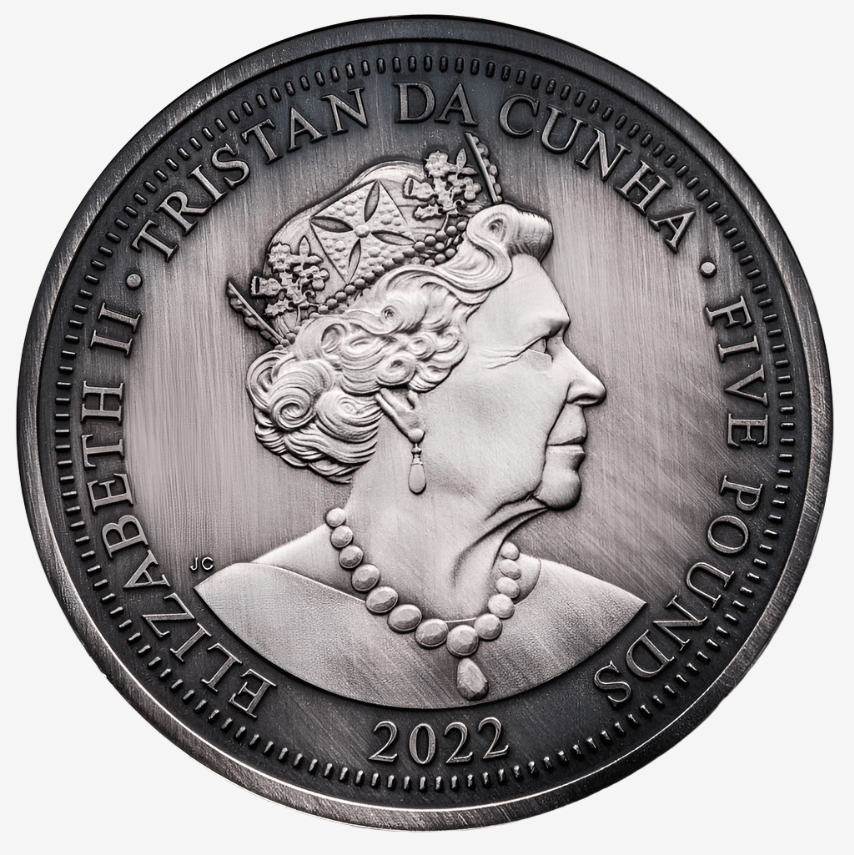 5 oz Silver HERALDIC BEASTS Silver Coin 2022 Tristan - Which Mark