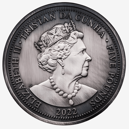 5 oz Silver HERALDIC BEASTS Silver Coin 2022 Tristan - Which Mark