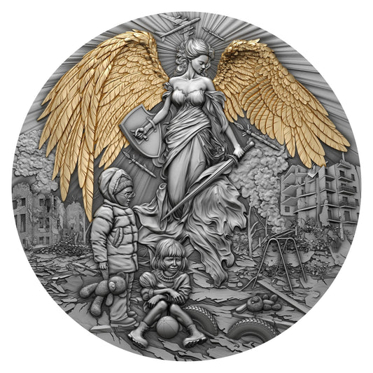2 oz Silver GUARDIAN ANGEL Coin MS70 2023 Cameroon - Which Mark