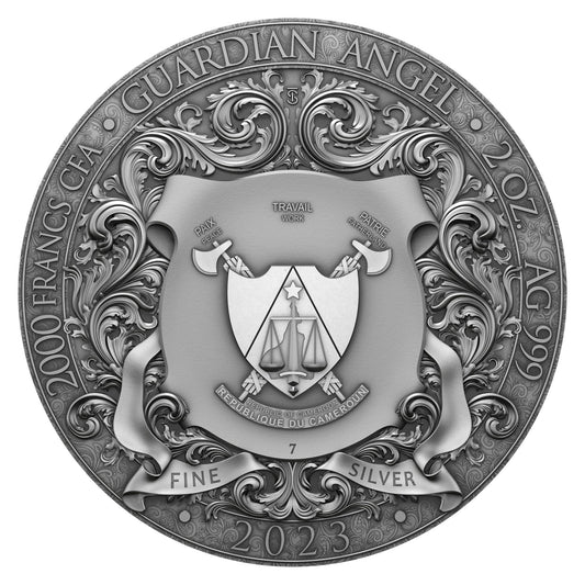 2 oz Silver GUARDIAN ANGEL Coin 2023 Cameroon - Which Mark