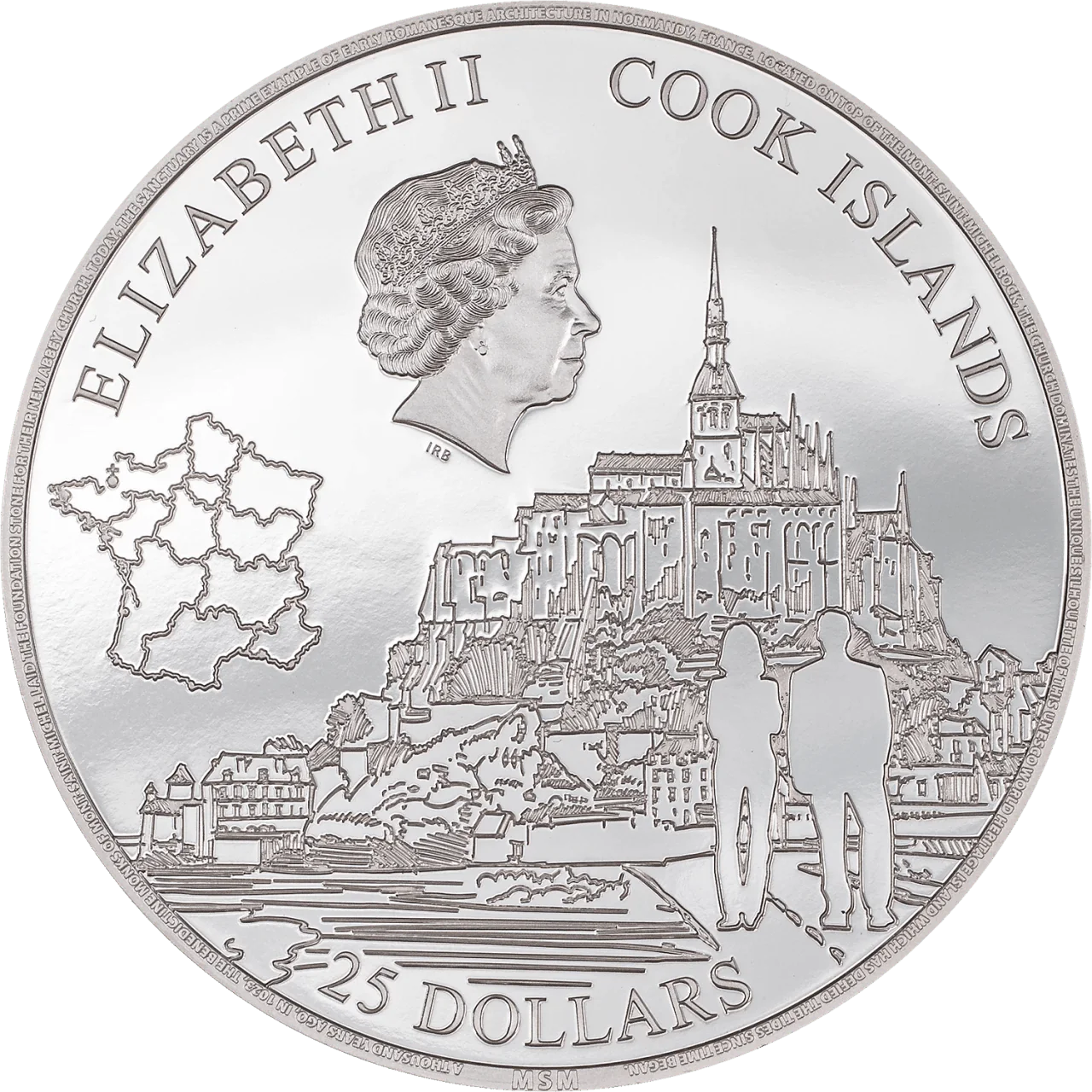 5 oz Silver MONT-SAINT-MICHEL Coin 2023 Cook Islands - Which Mark