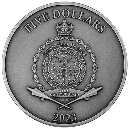 2 oz Silver BEE Coin MS70 2023 Niue - Which Mark