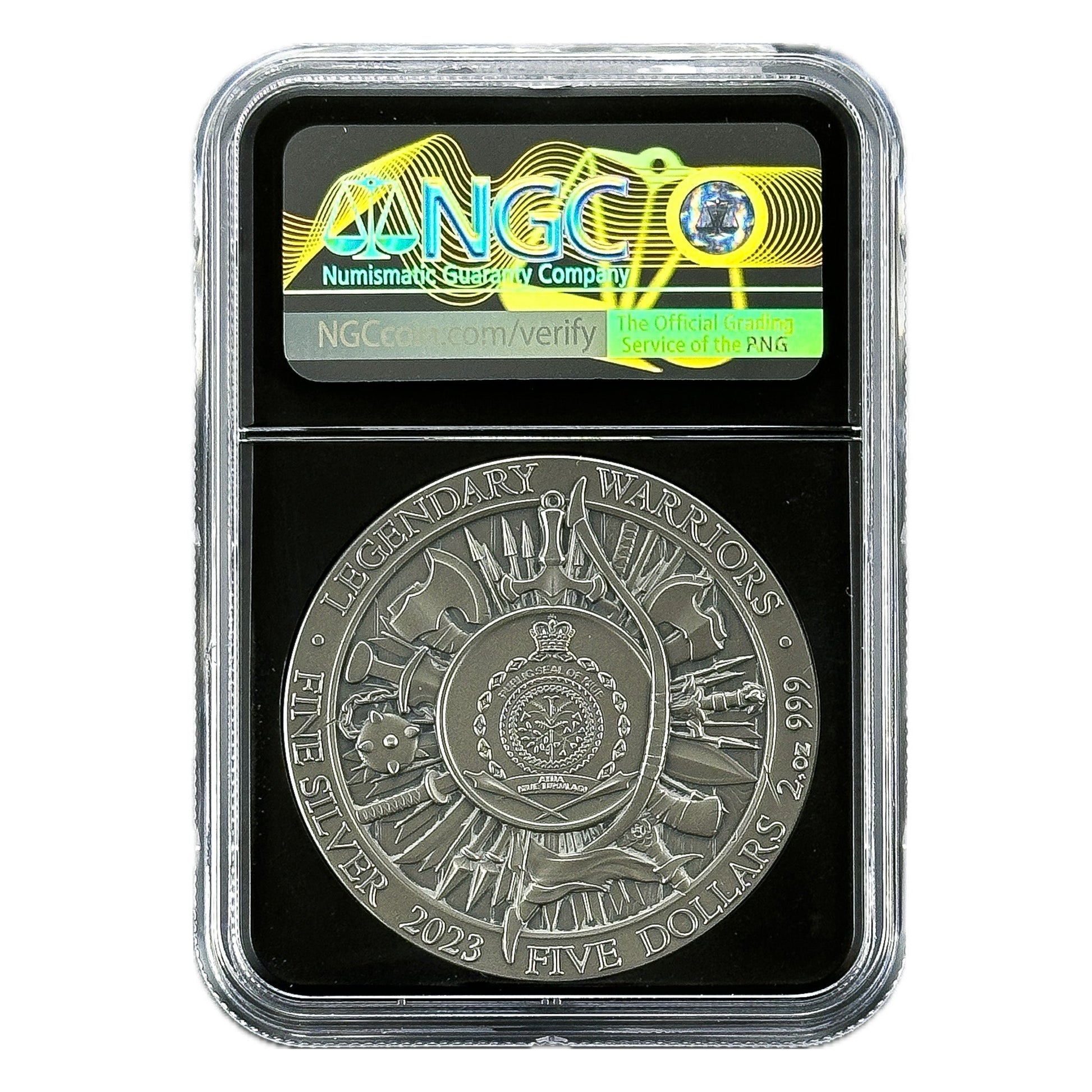 2 oz Silver ERIC BLOODAXE Legendary Warriors Coin NGCX10 2023 Niue - Which Mark