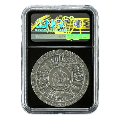 2 oz Silver ERIC BLOODAXE Legendary Warriors Coin NGCX10 2023 Niue - Which Mark