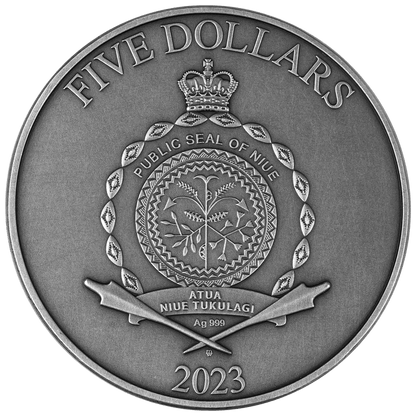2 oz Silver ODIN Coin MS70 2023 Niue - Which Mark