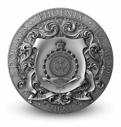 1 oz Silver PHOENIX Colorized Coin MS70 2023 Niue - Which Mark