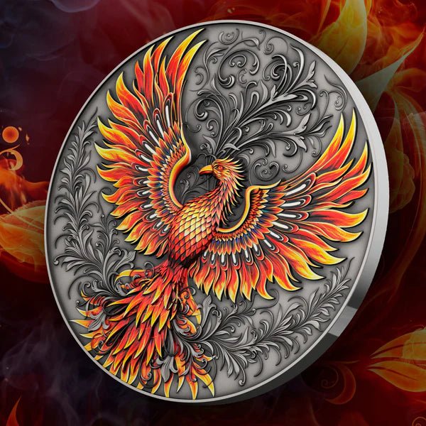 1 oz Silver PHOENIX Colorized Coin MS70 2023 Niue - Which Mark