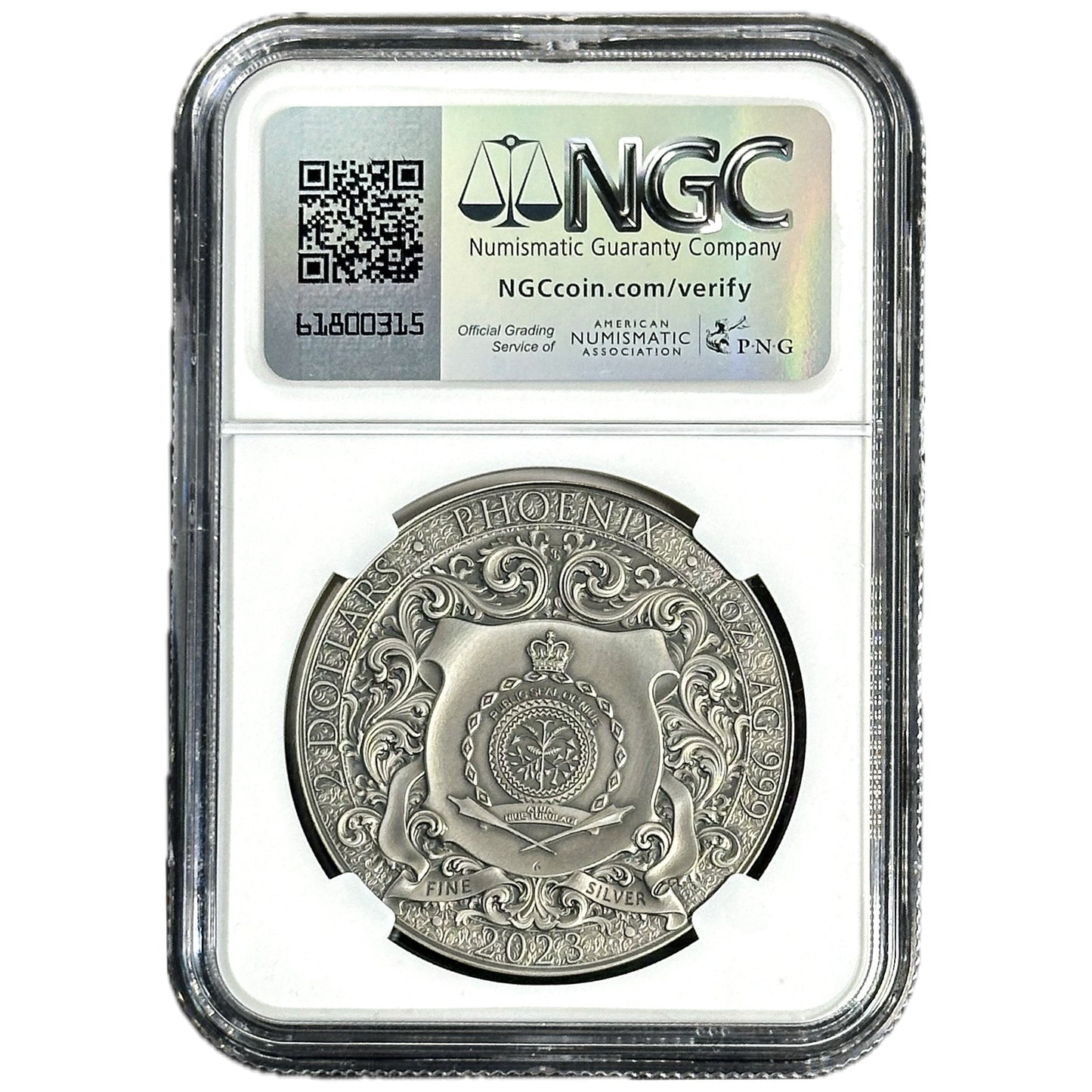 1 oz Silver PHOENIX Colorized Coin MS70 2023 Niue - Which Mark