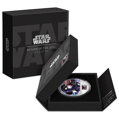 3 oz Silver RETURN OF THE JEDI 40th Anniversary Star Wars Coin 2023 - Which Mark