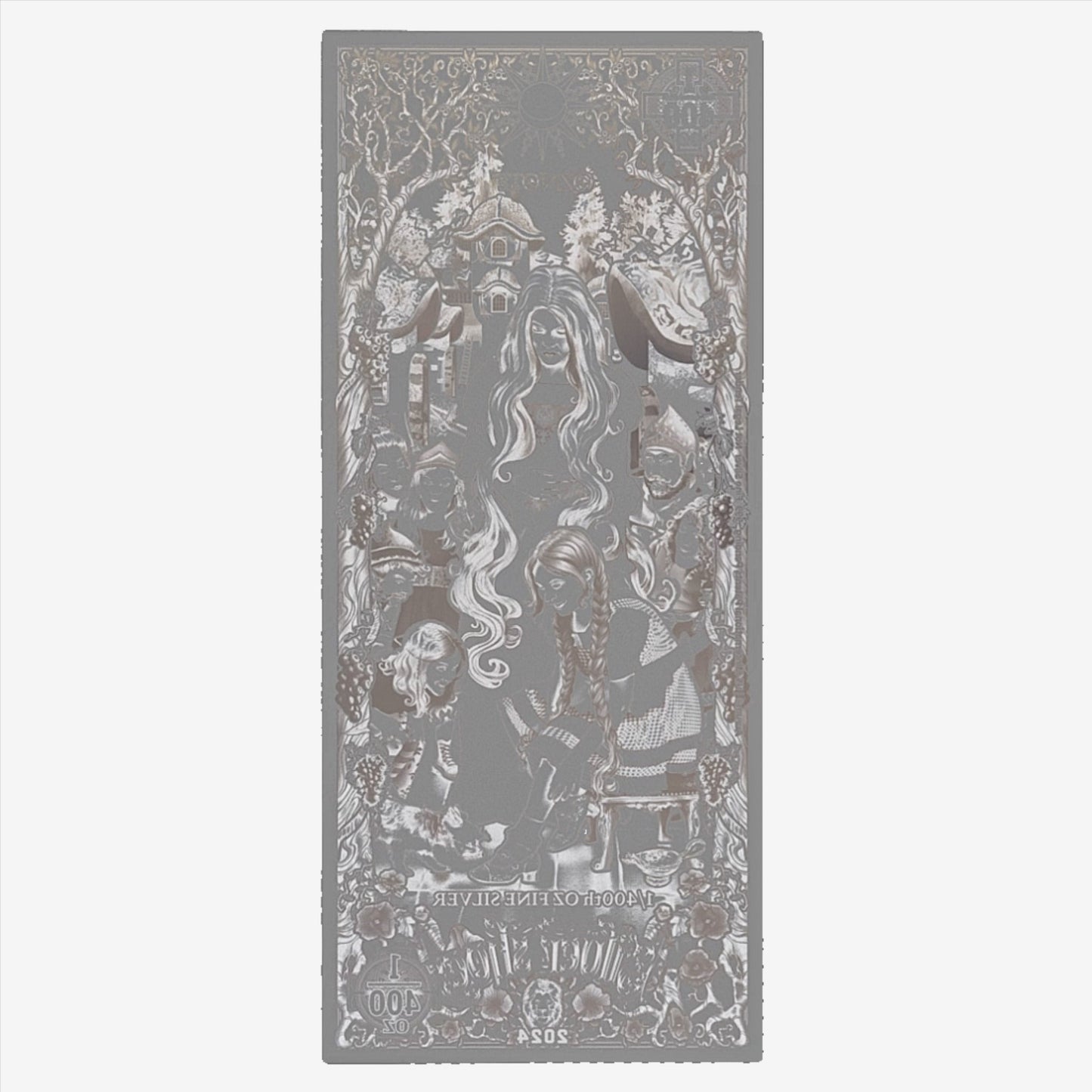 1/400 oz Silver DOROTHY AND THE SILVER SHOES .999 Silver Note (OzNote) - Which Mark