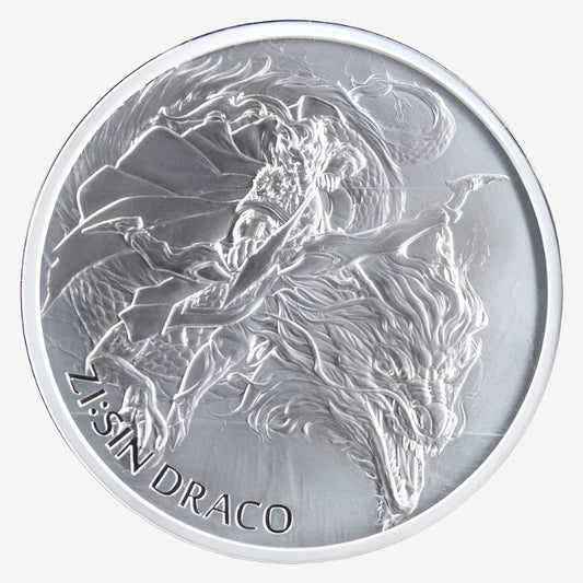 1 oz Silver ZI:SIN DRACO Official Medal 2024 South Korea - Which Mark