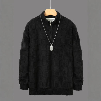 Hooded Loose Sweater Autumn And Winter Casual Plus Size Coat Men - Which Mark
