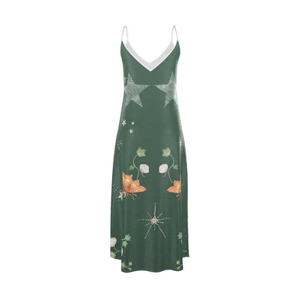 Andromeda Silk Dress in Jungle Altar - Which Mark