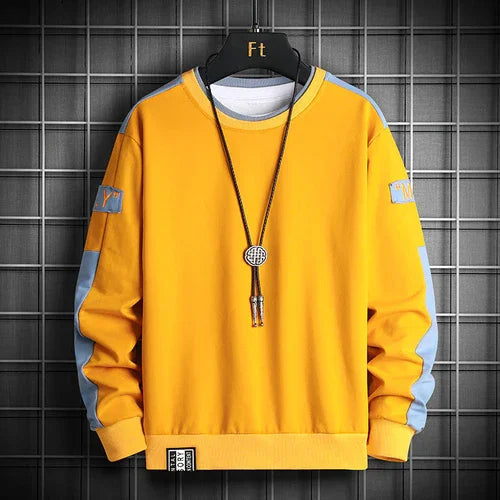 Men's Spring & Autumn Casual Sports Round Neck Sweater - Which Mark